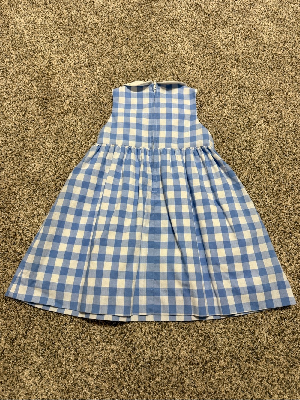 FLORENCE EISEMAN Blue and White Collared Dress 4T - Picture 5 of 5